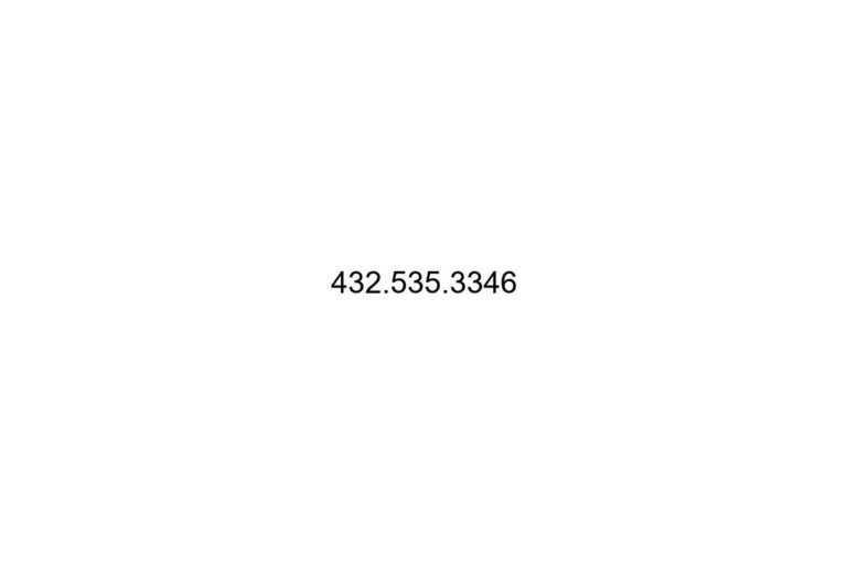 432 535 3346