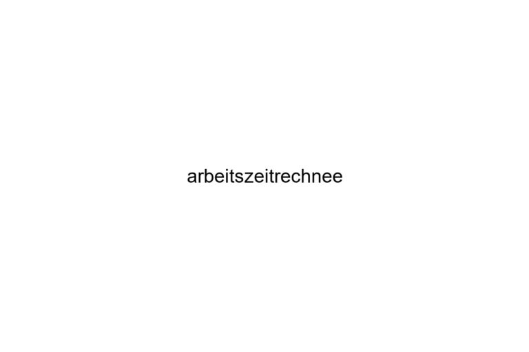 arbeitszeitrechnee