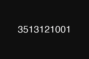 3513121001