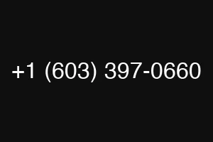 +1 (603) 397-0660