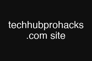 techhubprohacks .com site